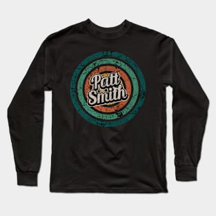 Patt Smith // Retro Circle Crack Vintage Long Sleeve T-Shirt